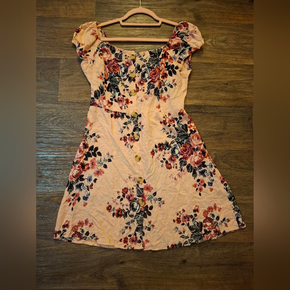 Angie Off The Shoulder Floral Cottage Dress.